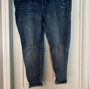 Distressed jeans